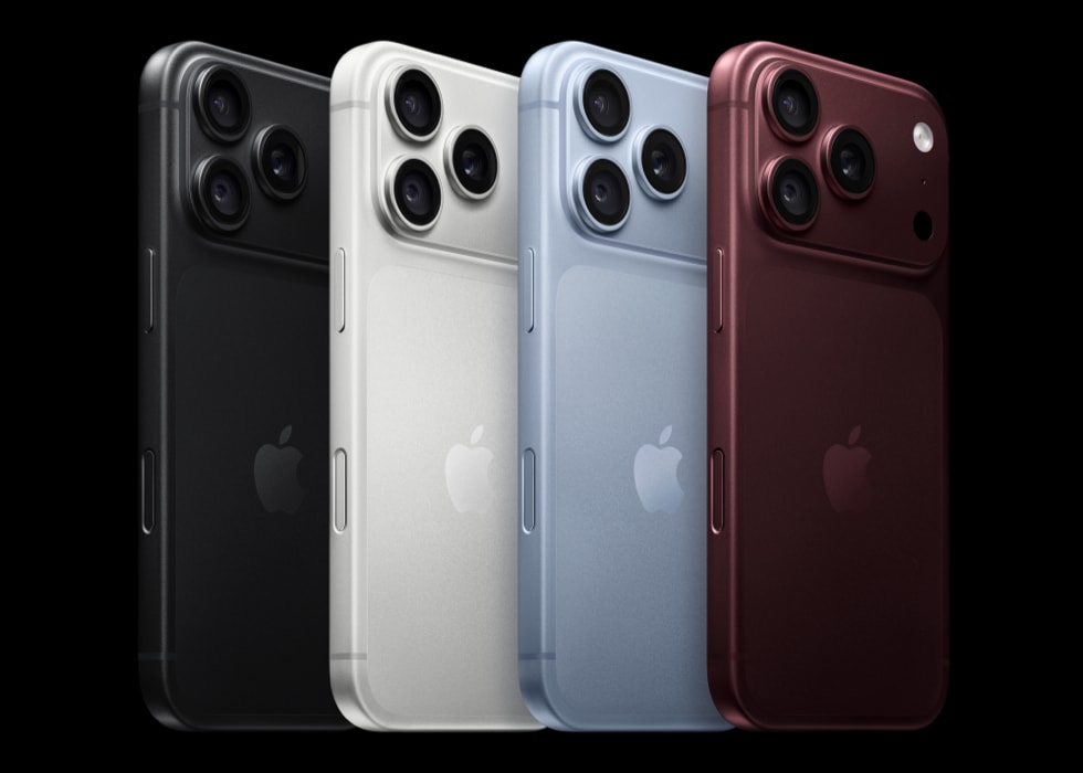 Ảnh chụp thực tế mặt lưng iPhone 18 Pro Max màu Đỏ Burgundy với 3 camera Fusion